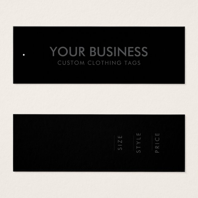 Etiqueta de bloqueio de etiqueta de vestuário de n (Frente & Verso)