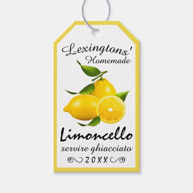 Etiqueta de Bloqueio de Limoncello | (Frente)