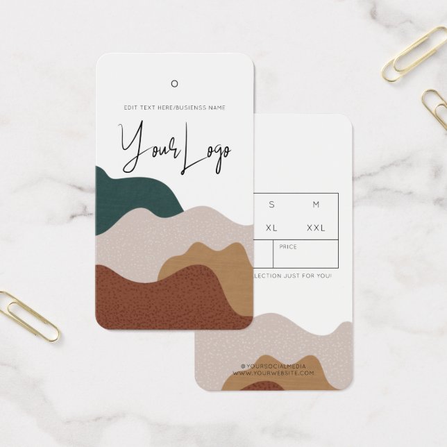 Etiqueta de bloqueio de negócios do Abstrato Boho  (Escritótio)