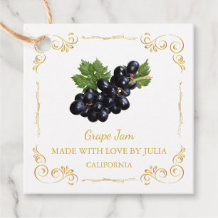 Etiqueta de Bloqueio de Uvas Homemade