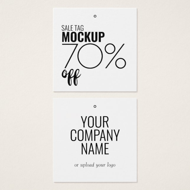 Etiqueta de Bloqueio de Vestuário de Desconto Mode (Frente & Verso)