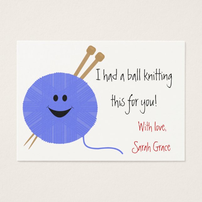 Etiqueta de Bloqueio do Knitter (Frente)