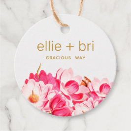 Etiqueta de bloqueio flexível Magnolia, cor-de-ros