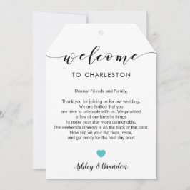 Etiqueta de Boas-vindas de Casamento Extra Grande,