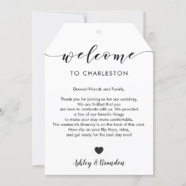 Etiqueta de Boas-vindas de Casamento Extra Grande,