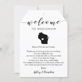 Etiqueta de Boas-vindas de Wisconsin, Carta e Itin