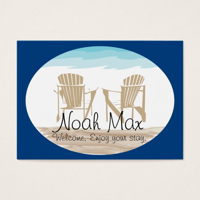 Etiqueta de Boas-vindas do Adirondack (Frente)