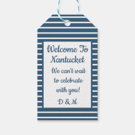 Etiqueta de boas-vindas do Seersucker Wedding