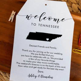 Etiqueta de Boas-vindas do Tennessee, carta e irma