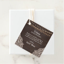 Etiqueta de Boas-Vindas para Presente de Casamento
