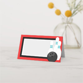 Etiqueta de Boliche de Dobragem Vermelha ou Placas