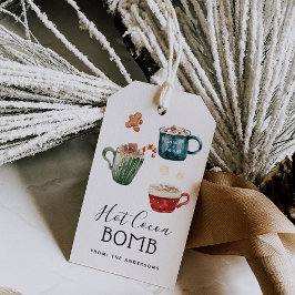 Etiqueta de Bomba de Chocolate Quente