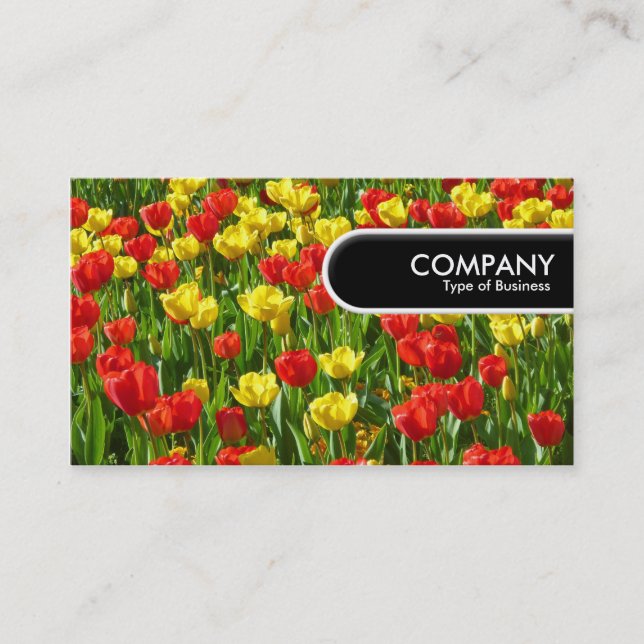 Etiqueta de Borda Arredondada - Mar de Tulips III (Frente)