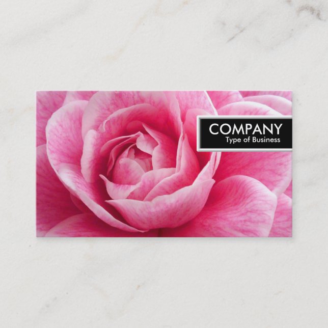 Etiqueta de borda - Camelia rosa (Frente)