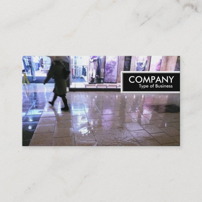 Etiqueta de Borda - Comprando na Chuva (Frente)