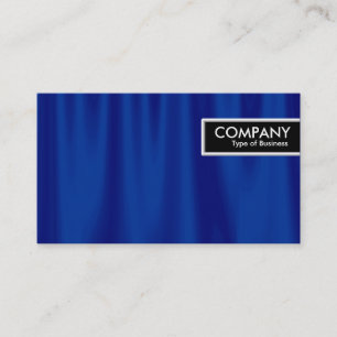 Etiqueta de borda - Cortinas azuis