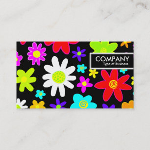 Etiqueta de borda - Flores de desenho