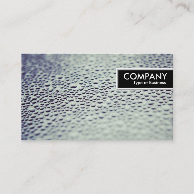 Etiqueta de borda - Gotas de água no vidro 01 (Frente)