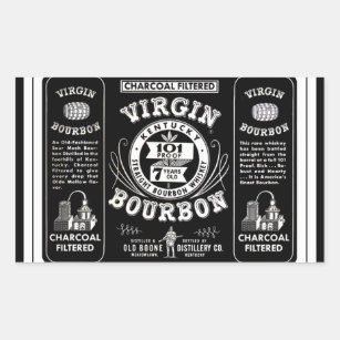 Etiqueta de Bourbon do vintage