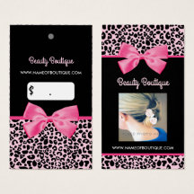 Etiqueta de Boutique Pink Leopard