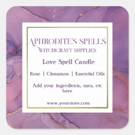 Etiqueta de Bruxaria Rupa-Roxada Personalizada