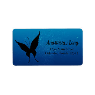 Etiqueta de Buterfly Azul, Doce