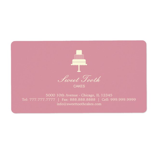 Etiqueta de Caixa de Bolo "Escalada" - Horizontal (Frente)