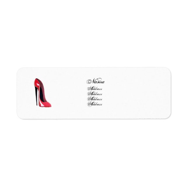Etiqueta de Calçado Red Stiletto (Frente)