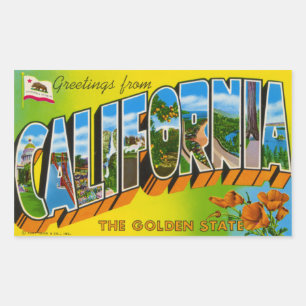 Etiqueta de Califórnia do vintage