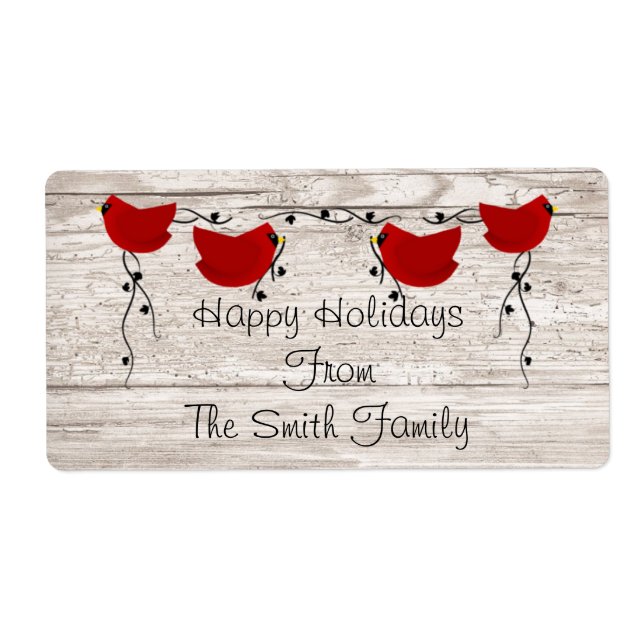 Etiqueta de Cardinal (Frente)