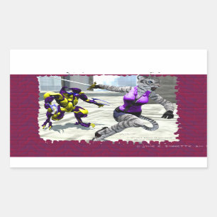 Etiqueta de carregamento do retângulo do Tigress