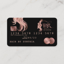 Etiqueta de Cartão de Crédito Estyled de Cabelo Do