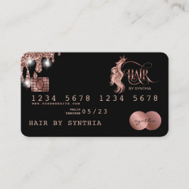 Etiqueta de Cartão de Crédito Estyled de Cabelo Do