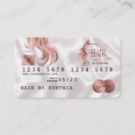 Etiqueta de Cartão de Crédito Estyled de Cabelo Do