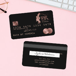 Etiqueta de Cartão de Crédito Estyled de Cabelo Do