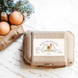 Etiqueta de Cartão de Ovo de Cesta Aquosa