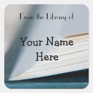 Etiqueta de Cartolina de Páginas do Livro