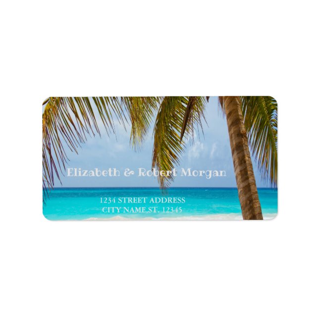 Etiqueta de Casamento de Praia Palmeira (Frente)