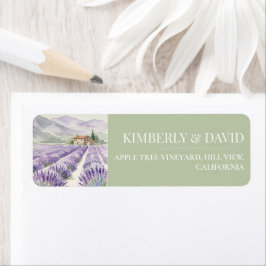 Etiqueta de Casamento Sage & Lavender