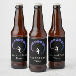 Etiqueta de Cerveja Azul Lilac, Musicalista de Tro