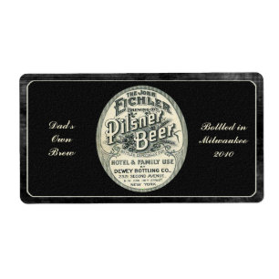 Etiqueta de Cerveja da Página Inicial Vintage