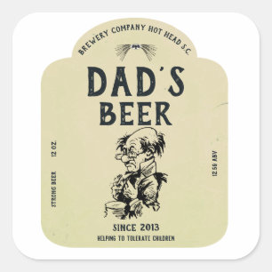 Etiqueta de cerveja do pai