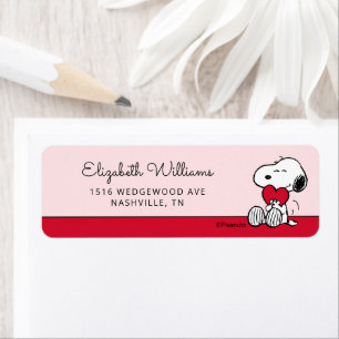 Etiqueta de Chá de Bebê Little Sweetheart Snoopy