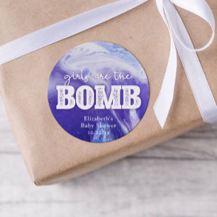 Etiqueta de Chá de fraldas Bath Bomb