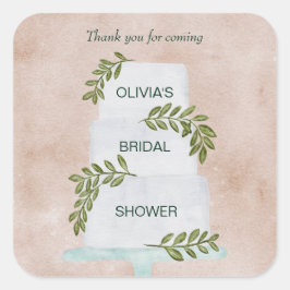 Etiqueta De chá de panela, Bolo De Casamento Obrig