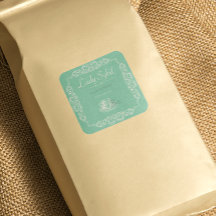 Etiqueta de chá verde personalizada Vintage