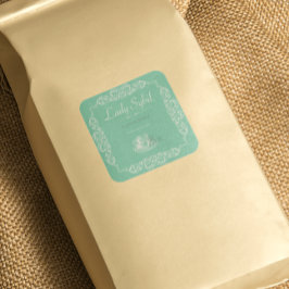 Etiqueta de chá verde personalizada Vintage