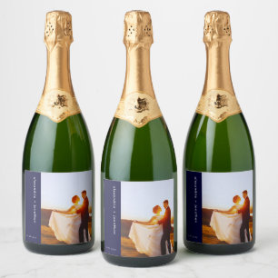 Etiqueta de Champanhe de Casamento Personalizado c
