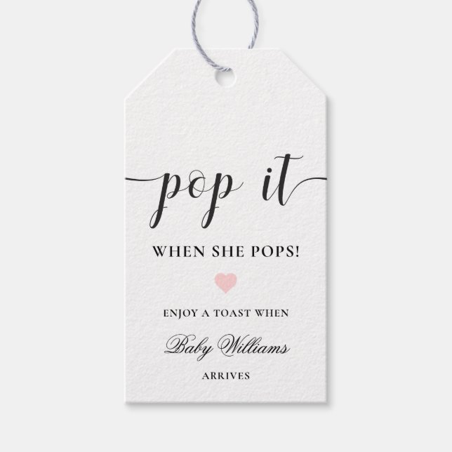 Etiqueta de Champanhe de Ti Mínima de Pop de Leyto (Frente)