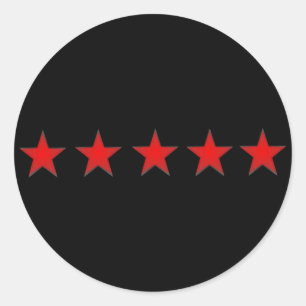 etiqueta de cinco estrelas